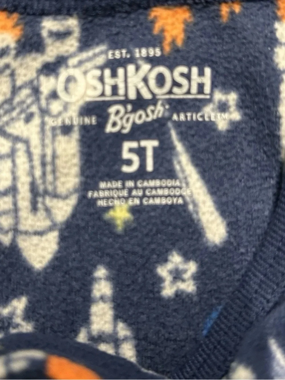 OshKosh Bgosh three cozy